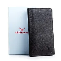 REDHORNS Genuine Leather Regular Card Holder Wallet with Multi Pockets for Men (Brown)-thumb4