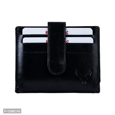 REDHORNS Genuine Leather Perfect Size Easy Access Card Holder for Men