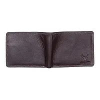 REDHORNS Stylish Genuine Leather Wallet for Men Lightweight Bi-Fold Slim Wallet with Card Holder Slots Purse for Men (WC-629R2_Brown)-thumb4