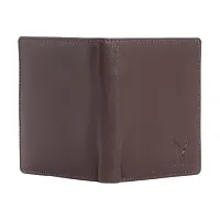 REDHORNS Stylish Genuine Leather Wallet for Men Lightweight Bi-Fold Slim Wallet with Card Holder Slots Purse for Men (RA06R4_Redwood Brown)-thumb2