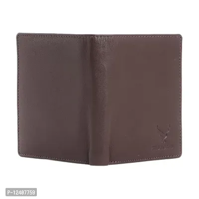 REDHORNS Stylish Genuine Leather Wallet for Men Lightweight Bi-Fold Slim Wallet with Card Holder Slots Purse for Men (RA06R4_Redwood Brown)-thumb3