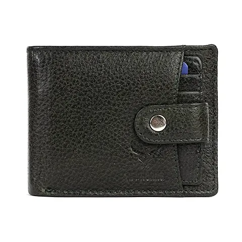 REDHORNS Stylish Genuine Leather Wallet for Men Lightweight Bi-Fold Slim Wallet with Card Holder Slots Purse for Men (ARD344)