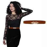 Beautiful Leaf Pattern Belt For Women-thumb4