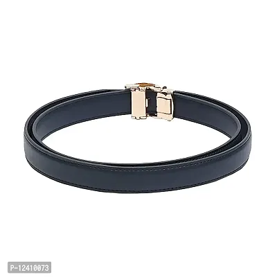 REDHORNS PU Leather Waist Belt for Women Dresses Star Design Adjustable Slim Belt for Ladies Saree - Free Size (LD129I-GLD, Blue)-thumb5