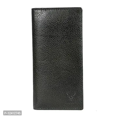 REDHORNS Genuine Leather Regular Card Holder Wallet with Multi Pockets for Men (Green)