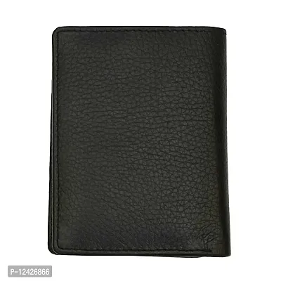 REDHORNS Top Grain Genuine Leather Wallet for Men | Royal Black Ultra Slim & Compact Purse | Handcrafted Ultra Strong Stitching | 10 Card Slots - WM-650A (Black)-thumb5