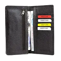 REDHORNS Genuine Leather Regular Card Holder Wallet with Multi Pockets for Men (Brown)-thumb1