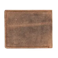 REDHORNS Genuine Leather Wallet for Men Slim Bi-Fold Gents Wallets with ATM Card ID Slots Purse for Men (303-Brown)-thumb3