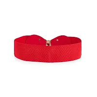 REDHORNS Womens Bowknot Design Belts Casual Thin Female Belts Dress Skirt Waist Elegant Ladies Designer Waistband Free Size (LD85N_Red)-thumb3