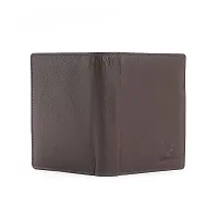 REDHORNS Stylish Genuine Leather Wallet for Men Lightweight Bi-Fold Slim Wallet with Card Holder Slots Purse for Men (RA07R3_Dark Brown)-thumb2