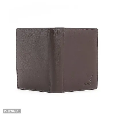 REDHORNS Stylish Genuine Leather Wallet for Men Lightweight Bi-Fold Slim Wallet with Card Holder Slots Purse for Men (RA07R3_Dark Brown)-thumb3