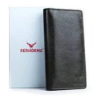 REDHORNS Genuine Leather Regular Card Holder Wallet with Multi Pockets for Men (Green)-thumb4