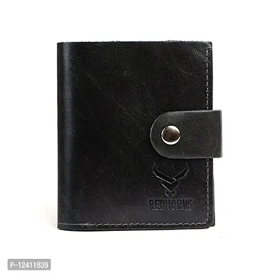 REDHORNS Stylish Genuine Leather Wallet for Men Lightweight Bi-Fold Slim Wallet with Card Holder Slots Purse for Men (ARD351R81_Green)