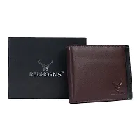 REDHORNS Genuine Leather Regular Wallet for Men (Antique Brown)-thumb4