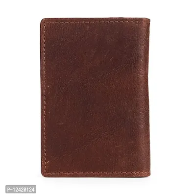 REDHORNS Genuine Leather Magnetic Card Holder Cognac Slim Stylish Credit Debit ATM Holder Wallet Lightweight for Men Women with Gift Premium Pocket Sized-thumb4