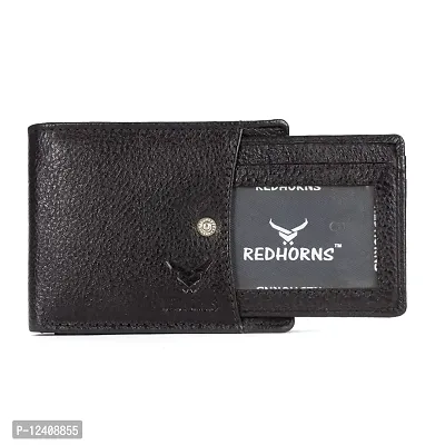 REDHORNS Genuine Leather Regular Wallet with Multi Pockets for Men-thumb2