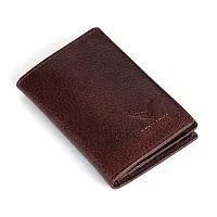 REDHORNS Genuine Leather Bi-fold Card Holder Money Wallet 16-Slot Slim Credit Debit Coin Purse for Men & Women (RD003E_Bombay Brown)-thumb4