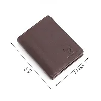 REDHORNS Stylish Genuine Leather Wallet for Men Lightweight Bi-Fold Slim Wallet with Card Holder Slots Purse for Men (RA06R4_Redwood Brown)-thumb3