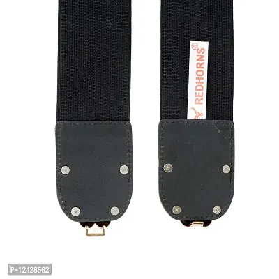 REDHORNS Fabric Elastic Waist Belt for Women Dresses Elegant C-Shaped Design Stretchy Wide Belt for Ladies Saree - Free Size (LD144A_Black)-thumb4
