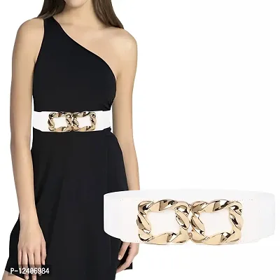 Buy REDHORNS Elastic Fabric Waist Belt for Women Dresses Linked