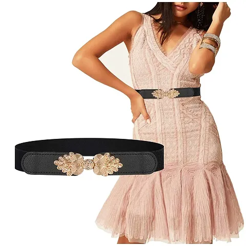 Trendy Waist Belt for Women Dresses Vintage Peacock Design - Free Size (LD45)