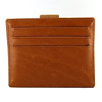 REDHORNS Genuine Leather Card Holder Money Wallet 9-Slot Slim Credit Debit Coin Purse for Men  Women (RD375F_Tan)-thumb4