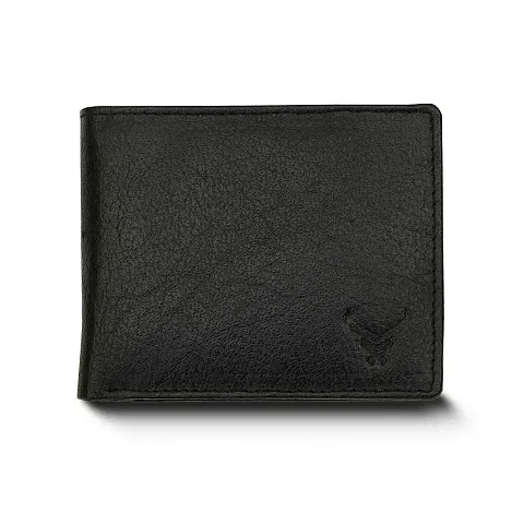 REDHORNS Stylish Genuine Leather Wallet for Men Lightweight Bi-Fold Slim Wallet with Card Holder Slots Purse for Men (727H)