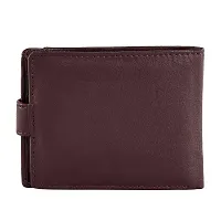 REDHORNS Stylish Genuine Leather Wallet for Men Lightweight Bi-Fold Slim Wallet with Card Holder Slots Purse for Men (A09C_Redwood Brown)-thumb4