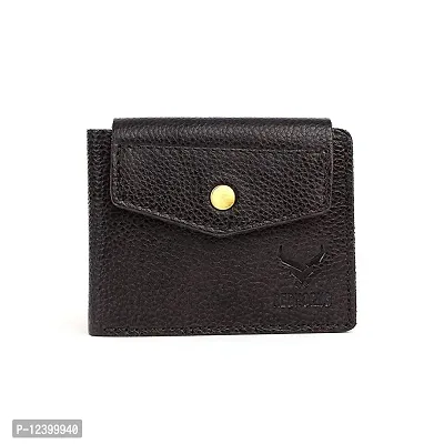 REDHORNS Stylish Genuine Leather Wallet for Men Lightweight Bi-Fold Slim Wallet with Card Holder Slots Purse for Men (ARD006R3_Dark Brown)-thumb0
