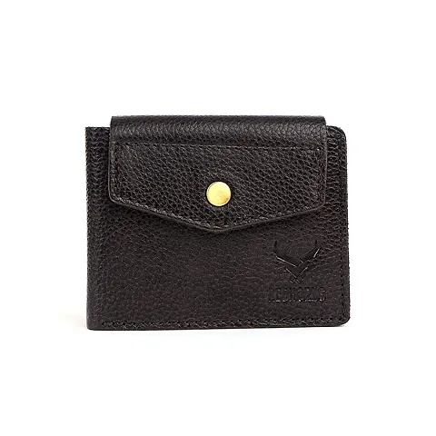 REDHORNS Stylish Genuine Leather Wallet for Men Lightweight Bi-Fold Slim Wallet with Card Holder Slots Purse for Men (ARD006)