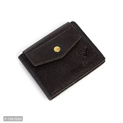 REDHORNS Stylish Genuine Leather Wallet for Men Lightweight Bi-Fold Slim Wallet with Card Holder Slots Purse for Men (WC-RD006R3_Dark Brown)-thumb4