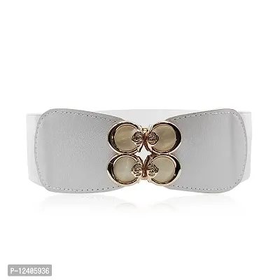 Buy REDHORNS Fabric Women's Elastic Belt Adjustable Ladies Pearl Stone  Studded Waist Belt Free Size Skirt Belts Elegant Design Casual Thin Waistband  Belt Women (LD89J_White) Online In India At Discounted Prices