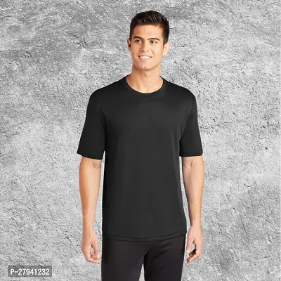 Plan Casual Round Neck Cotton Silk T-Shirt For Men pack of 01-thumb0