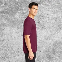 Plan Casual Round Neck Cotton Silk T-Shirt For Men pack of 01-thumb3