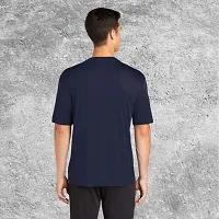 Plan Casual Round Neck Cotton Silk T-Shirt For Men pack of 02-thumb1