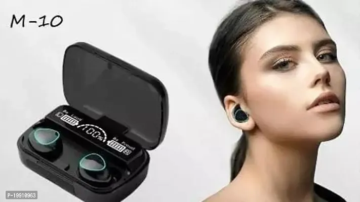M10 Wireless Earbuds Bluetooth 5.1 TWS 2000mAh Power Bank Charging Box in Ear Earphones .-thumb0