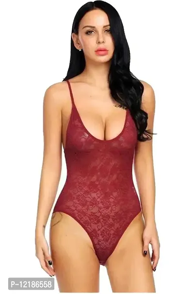 FEIJOA Lace Babydoll Teddy Lingerie Night Dress for Women