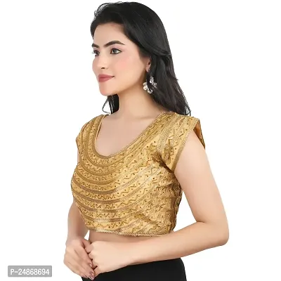 Golden Blouse  | Blouse | Party wear blouse | Regular Blouse | Fancy Blouse | womens blouse |-thumb5