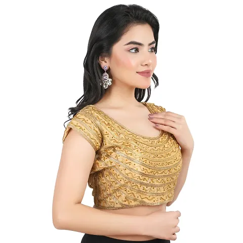 Golden Blouse  | Blouse | Party wear blouse | Regular Blouse | Fancy Blouse | womens blouse |