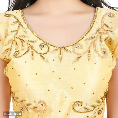 Golden Blouse  | Blouse | Party wear blouse | Regular Blouse | Fancy Blouse | womens blouse |-thumb3
