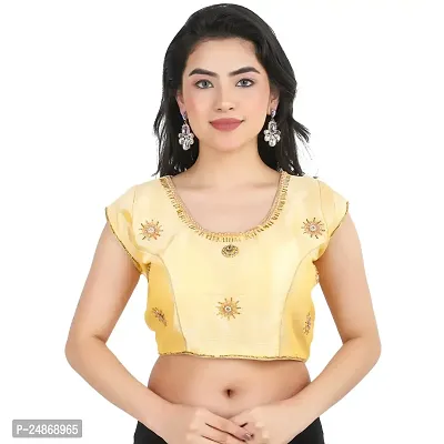 Golden Blouse  | Blouse | Party wear blouse | Regular Blouse | Fancy Blouse | womens blouse |-thumb0