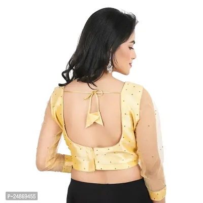 Golden Blouse  | Blouse | Party wear blouse | Regular Blouse | Fancy Blouse | womens blouse |-thumb5