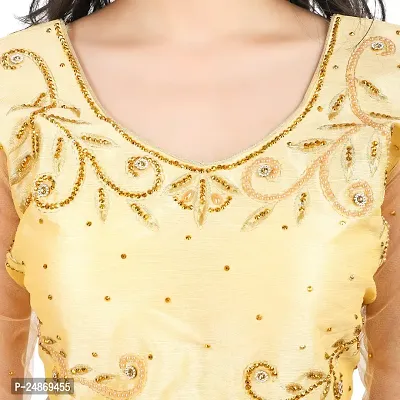 Golden Blouse  | Blouse | Party wear blouse | Regular Blouse | Fancy Blouse | womens blouse |-thumb3