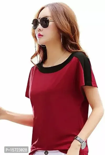 Elegant  Lycra  Tshirt For Women-thumb0