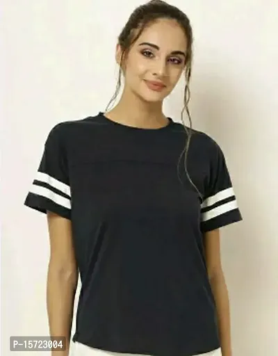 Elegant  Lycra  Tshirt For Women-thumb0