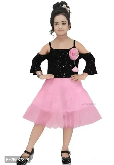 Fabulous Multicoloured Cotton Blend Embroidered Frocks For Girls