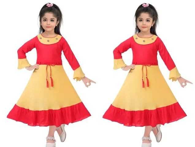 Girls Cotton Frocks Combo