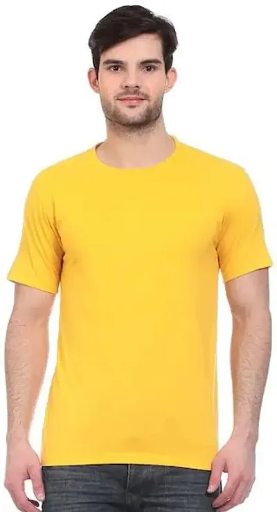 HEAUTA Plain Half Sleeve Round Neck Men's T-Shirt