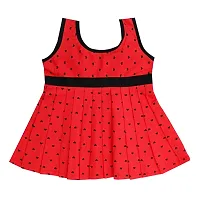 Girls Printed Cotton Knee Length Casual Frock Pack of 5-thumb3