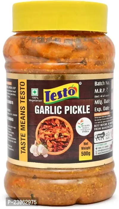 Testo Garlic Pickle 500Gm Garlic Picklenbsp;nbsp;(500 G)